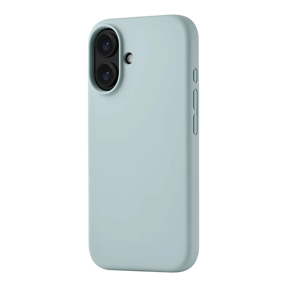 Чехол защитный uBear Touch Mag Case iPhone 16 софт-тач, холодная мята